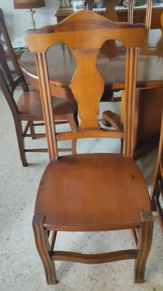 6 Sillas Pino Flandes Madera Marrón