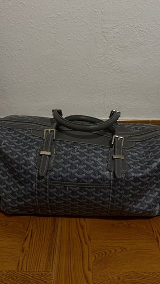 Bolsa de viaje Goyard gris y negra