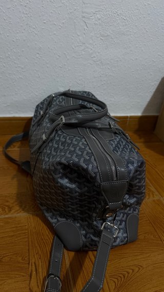 Bolsa de viaje Goyard gris y negra
