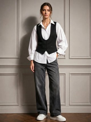 Chaleco Negro Unisex