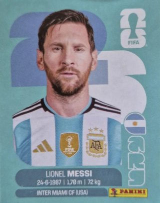 Cromo Messi Mundial 2026 Panini