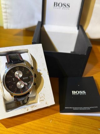 Reloj Hugo Boss Cronógrafo Negro/Plata