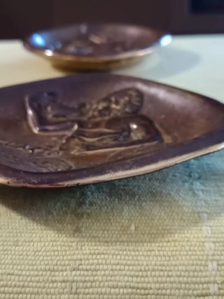 Cenicero Zodiaco Libra Metal Vintage