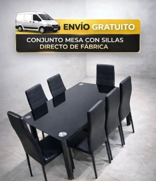 Mesa de cristal con garantía y transporte gratis