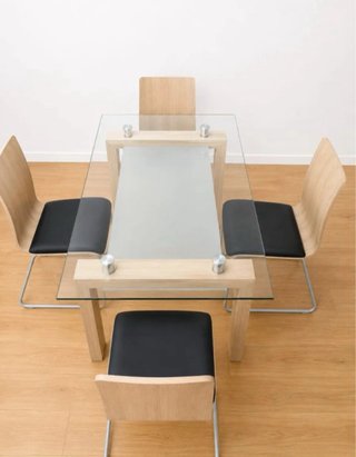 Mesa de cristal con garantía y transporte gratis