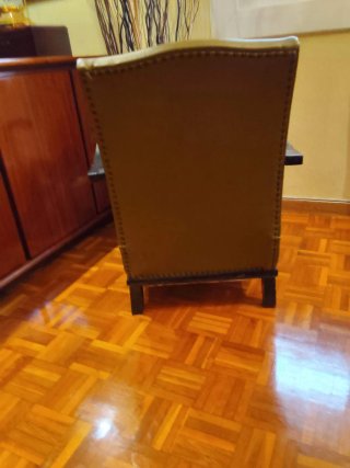Lote 3 Muebles Antiguos Madera y Terciopelo