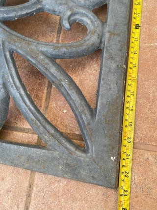 Base para sombrilla de hierro fundido forja 58x58