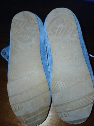 Botines azules de ante