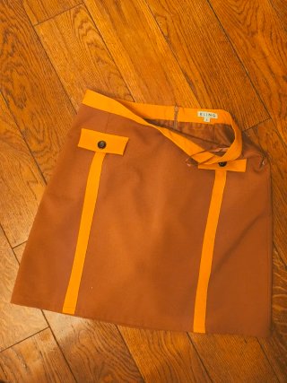 Falda Kling Retro Marrón y Naranja Talla S