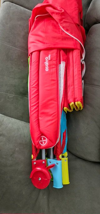 Sin ESTRENAR Cuna de viaje Asalvo Baby roja