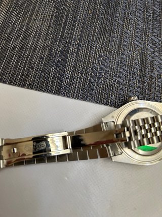 Reloj Diamantes Negro Plata