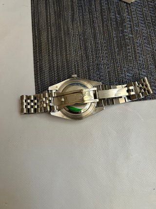 Reloj Diamantes Negro Plata