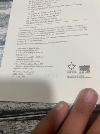 El Rincón de Penélope primera edición