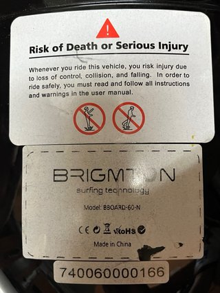 Hoverboard Brigmton Negro (Patín Eléctrico)
