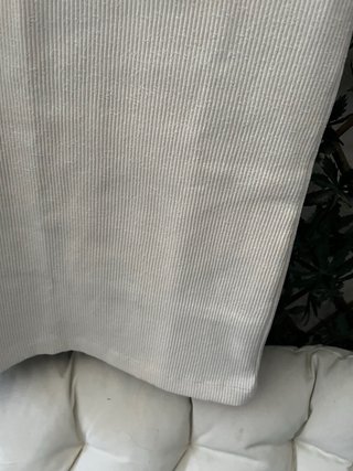 Falda midi beige talla única