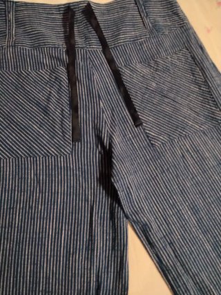 Pantalón De Lino rayas azul marino Sfera 18€