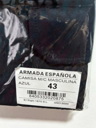 Camisa Armada Manga Corta Azul Marino