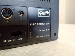 Radio Cassette Graetz 305. Euro Corder. Año 1975.