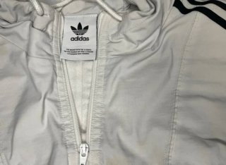 Sudadera Adidas Vintage Blanca y Negra