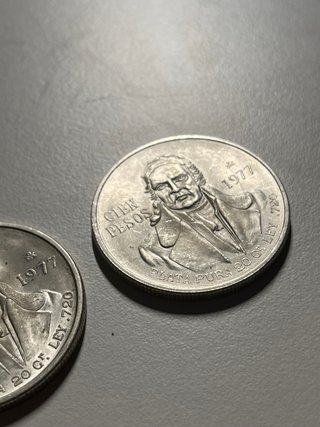 2 Monedas Mexicanas 100 Pesos 1977 Plata