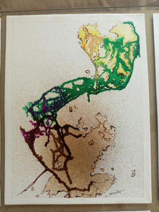 Lote de 6 láminas de pintura abstracta