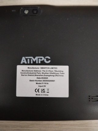 Tablet ATMPC IT-701A 7 Negra