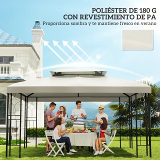 Techo repuesto cenador 4x3m