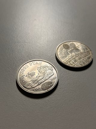 2 Monedas 2000 Pesetas España