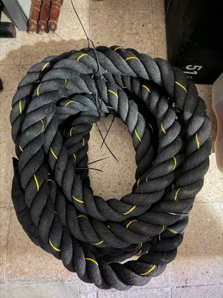 Corda CrossFit Negra  Battle rope