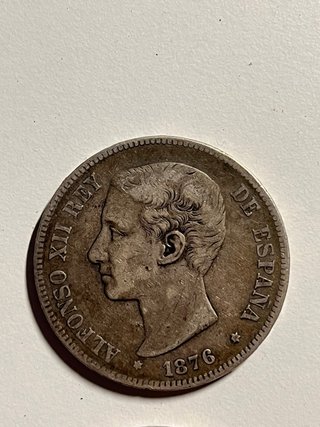 4 Monedas Alfonso XII 5 Pesetas Duros