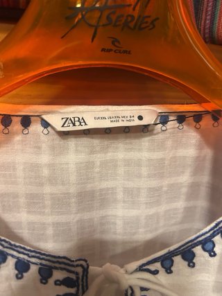 Vestido bordado Zara talla única