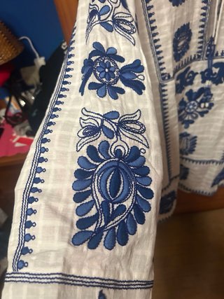 Vestido bordado Zara talla única