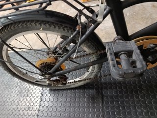 Bicicleta Plegable Negra