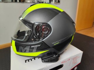 Casco MT Rapide Talla M + Intercom Cardo Q1