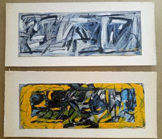 Conjunto de 2 láminas abstractas