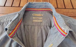 Camisa No Excess Rayas Azul y Blanco Talla L