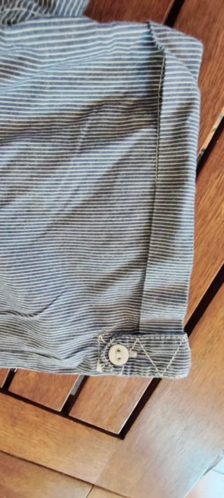 Camisa No Excess Rayas Azul y Blanco Talla L