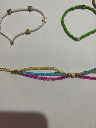 Lote 5 pulseras artesanales por 2€