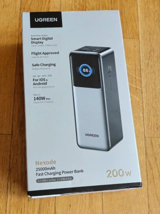UGREEN Nexode Power Bank 25000mAh 200W