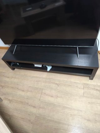 Mueble TV Ikea LACK Negro 160x35x36