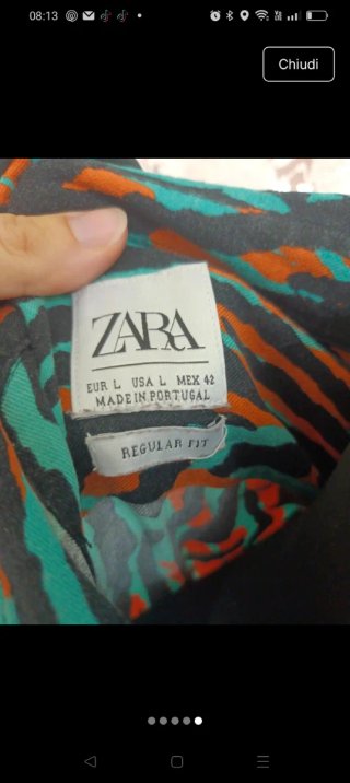 Camicia Zara fantasia animalier