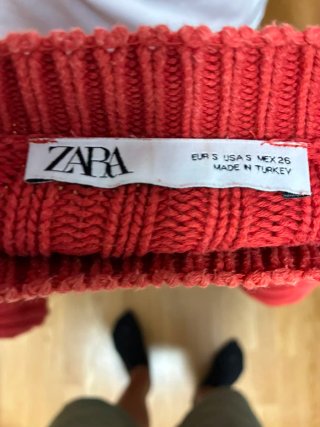 Jersey Zara Lana Burdeos Talla S