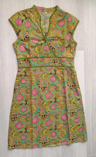 Vestido de algodón estampado
