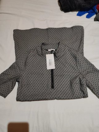 Falda vaquera negra Talla M Vestido manga corta