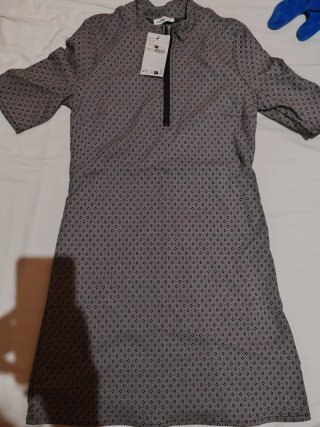 Falda vaquera negra Talla M Vestido manga corta