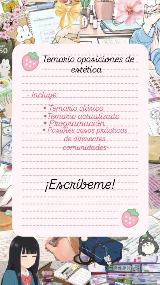 Temario oposiciones estética