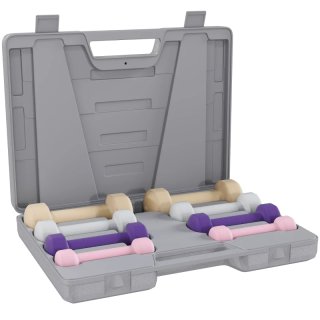 Juego mancuernas 8 piezas estuche