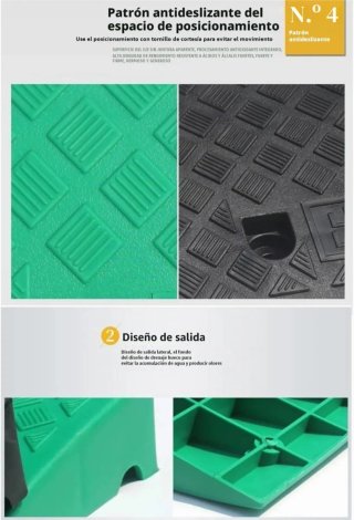 Rampas de Plástico para Bordillos (2 unidades).