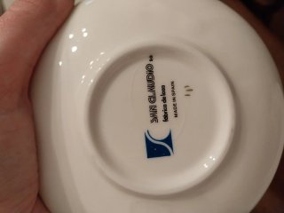 Vajilla San Claudio Porcelana Blanca y Oro