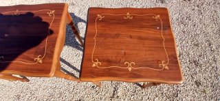 Tres mesas madera vintage
